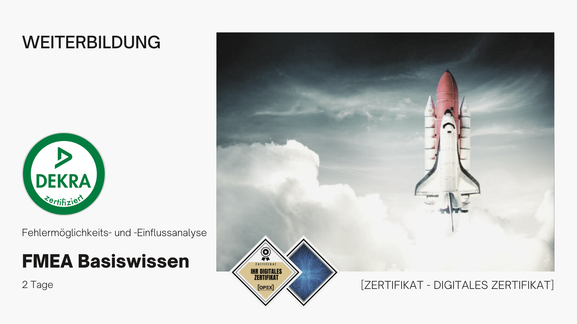 FMEA Grundlagen | FMEA Basiswissen Schulung | Seminar (2 Tage) 1 FMEA Basiswissen