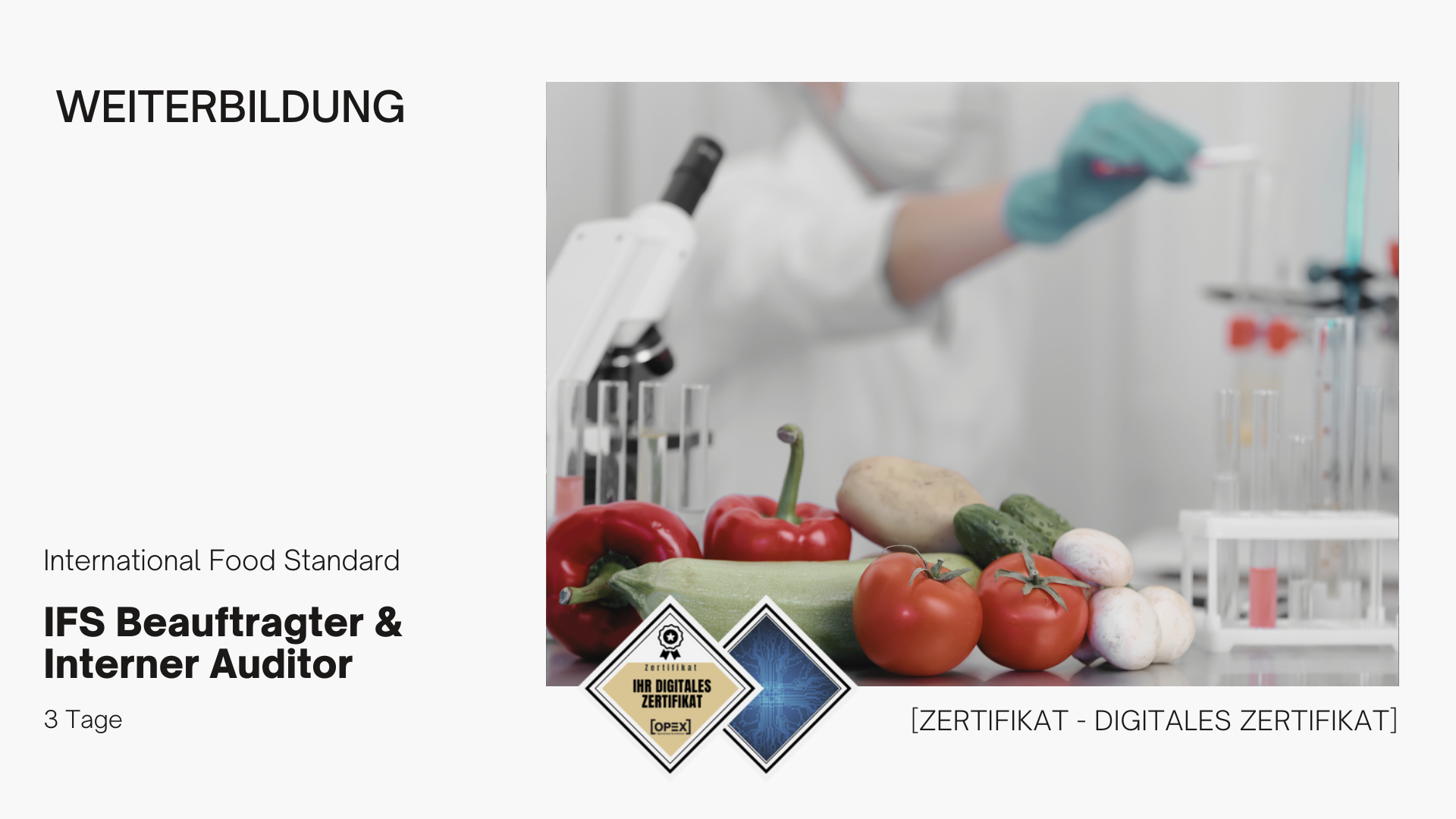 IFS Beauftragter & Interner Auditor | Seminar | Schulung | Training 1 IFS Beauftragter & Interner Auditor