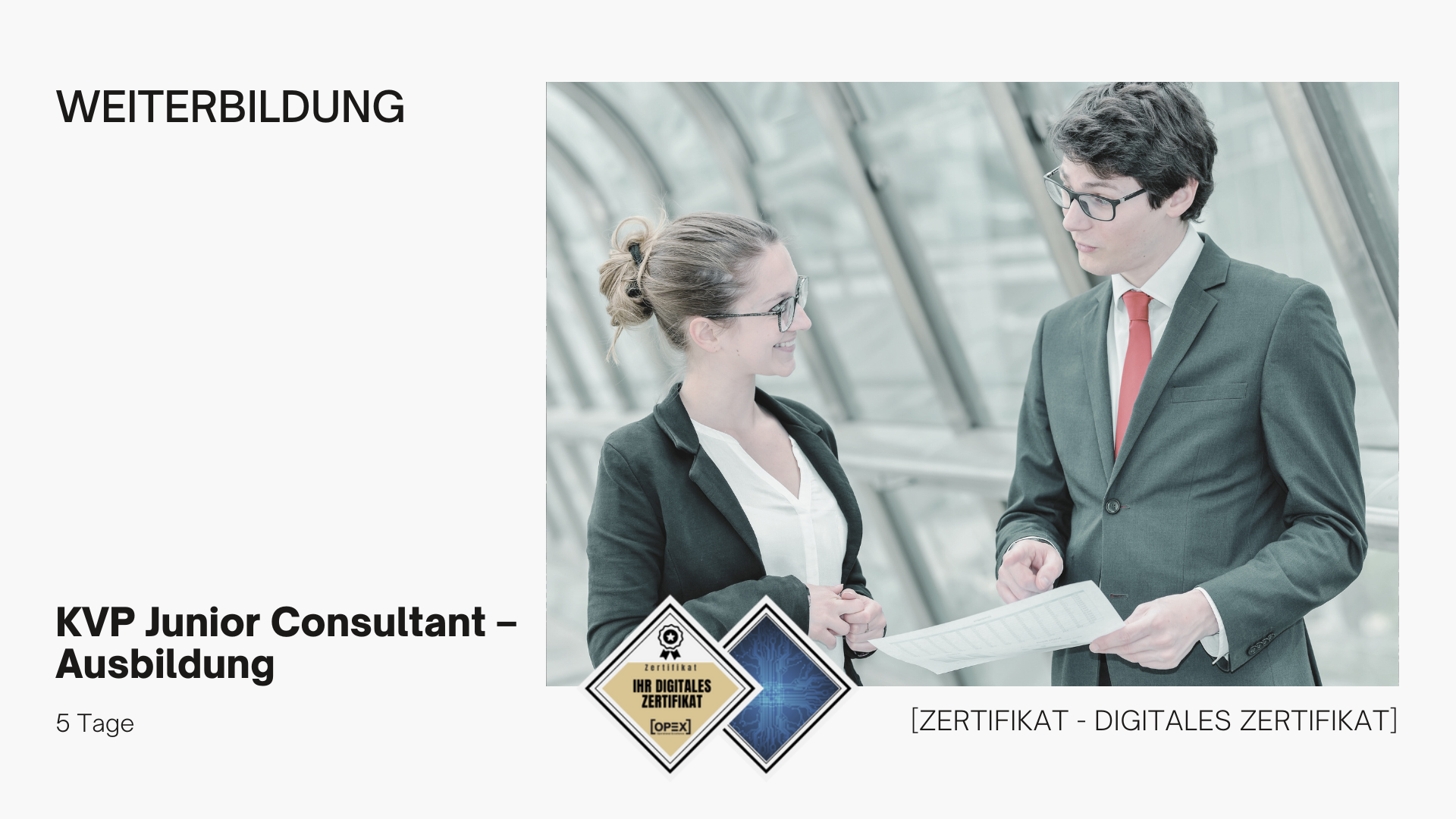 KVP Junior Consultant – Ausbildung