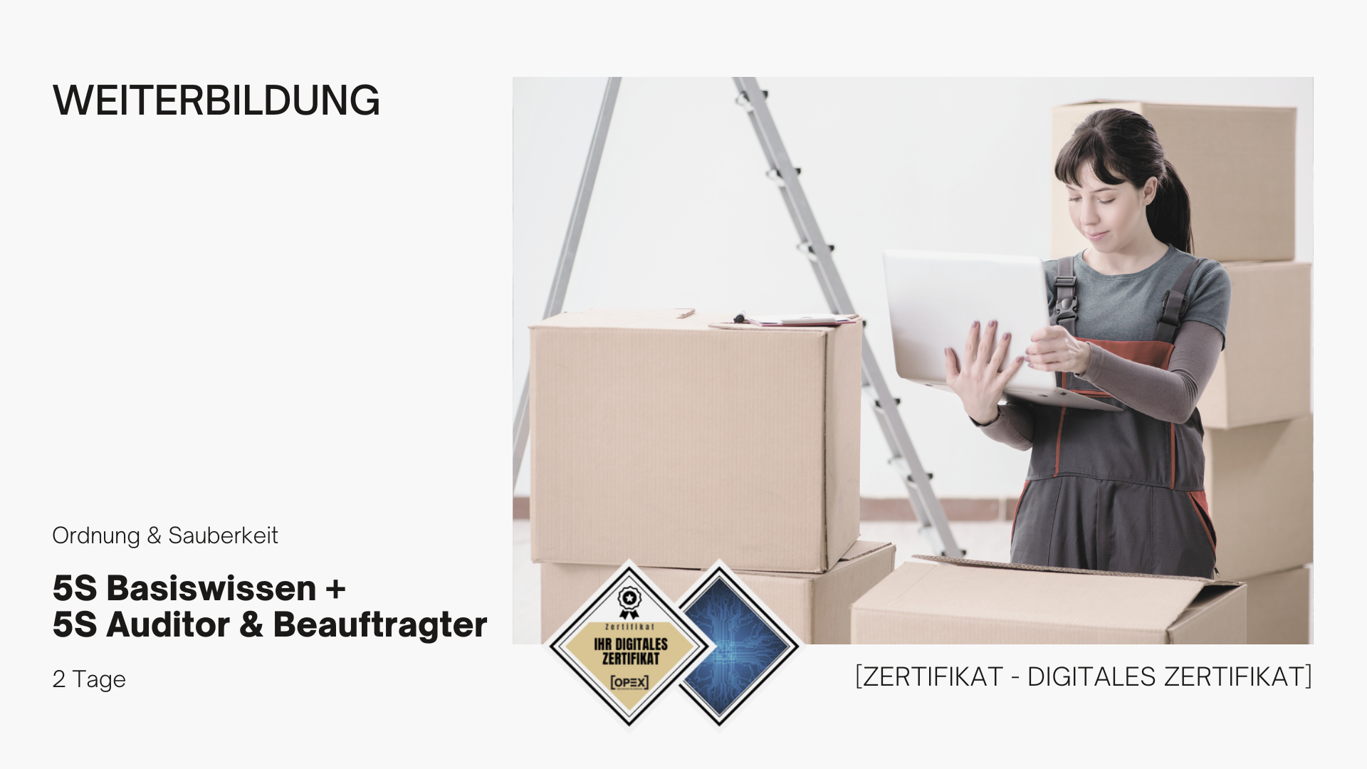 5S Basiswissen + 5S Auditor & Beauftragter | Seminar | Schulung 1 5S Basiswissen + 5S Auditor & Beauftragter
