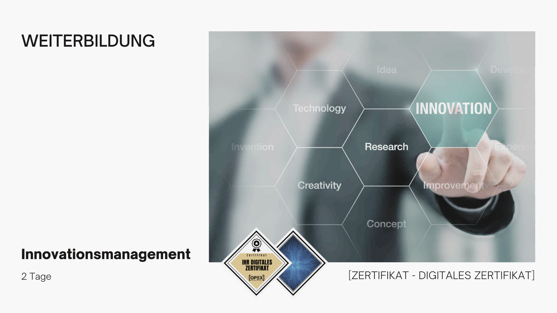 Innovationsmanagement Seminar | Schulung | Training 1 Innovationsmanagement