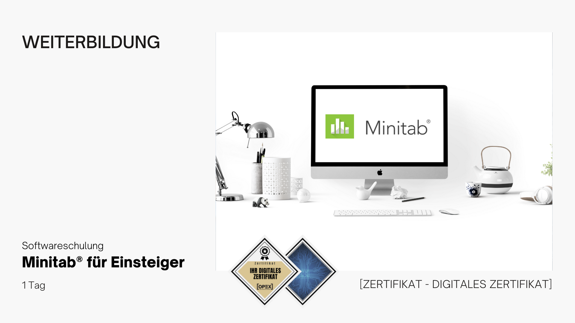 Minitab Software - Schulung für Einsteiger 1 Minitab® für Einsteiger