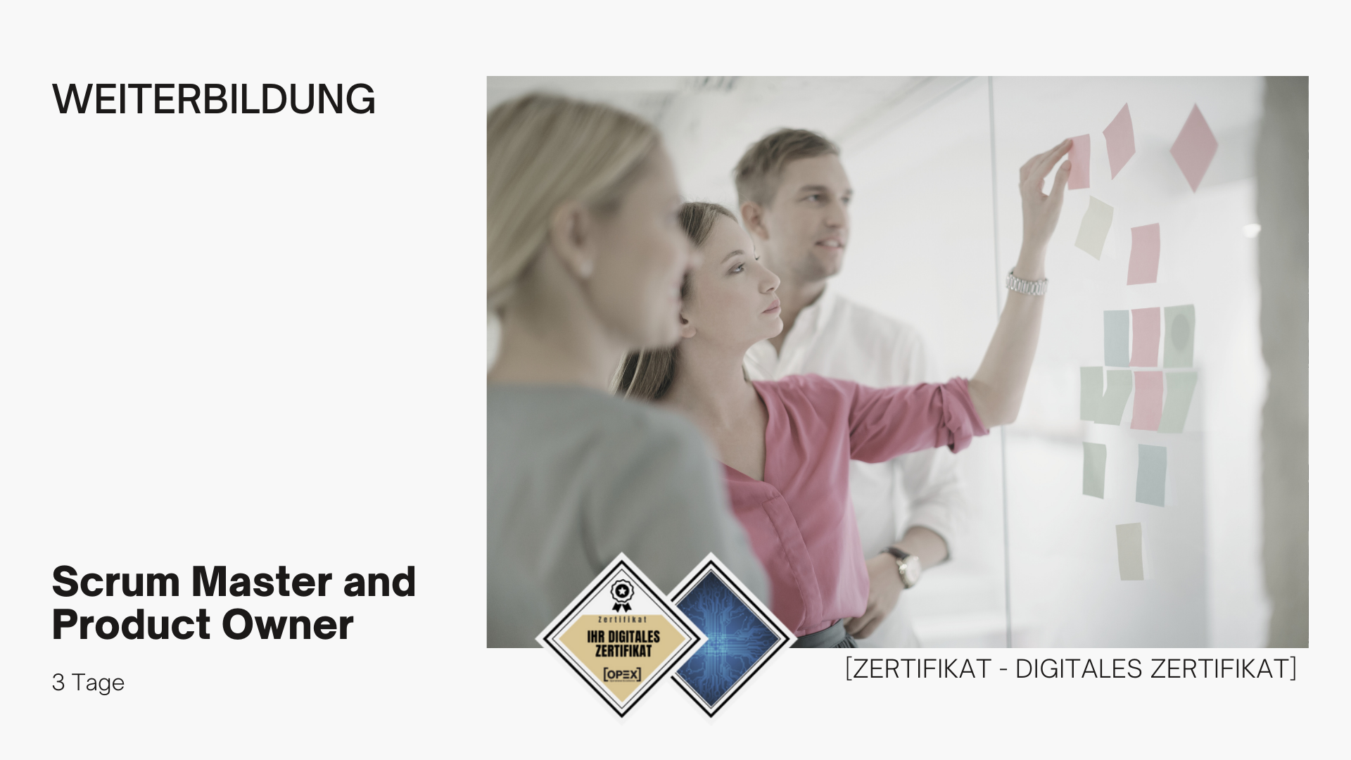 Scrum Master und Product Owner Training 1 Scrum Master and Product Owner