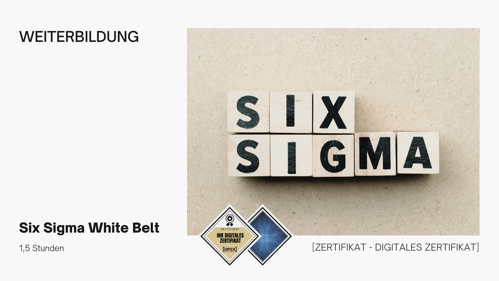 Six Sigma White Belt - Webinar 1 Six Sigma White Belt