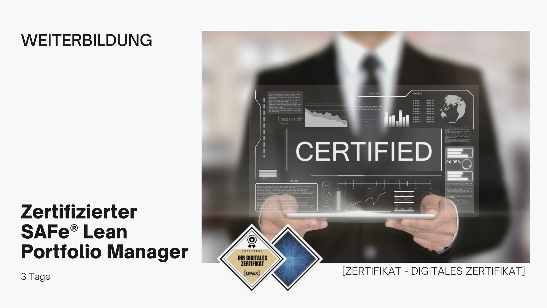 Zertifizierter "SAFe® Lean Portfolio Manager" - Seminar | Training 1 Zertifizierter SAFe® Lean Portfolio Manager