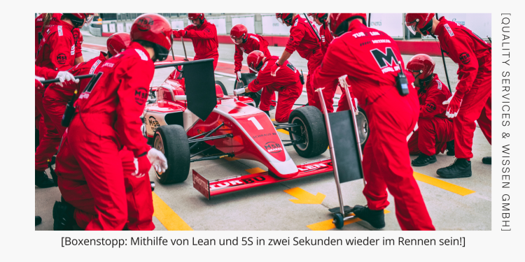 Mit Lean und 5S zum Boxenstopp-Weltmeister: Maximale Effizienz durch unsere Qualitätsschulungen 1 Boxenstopp