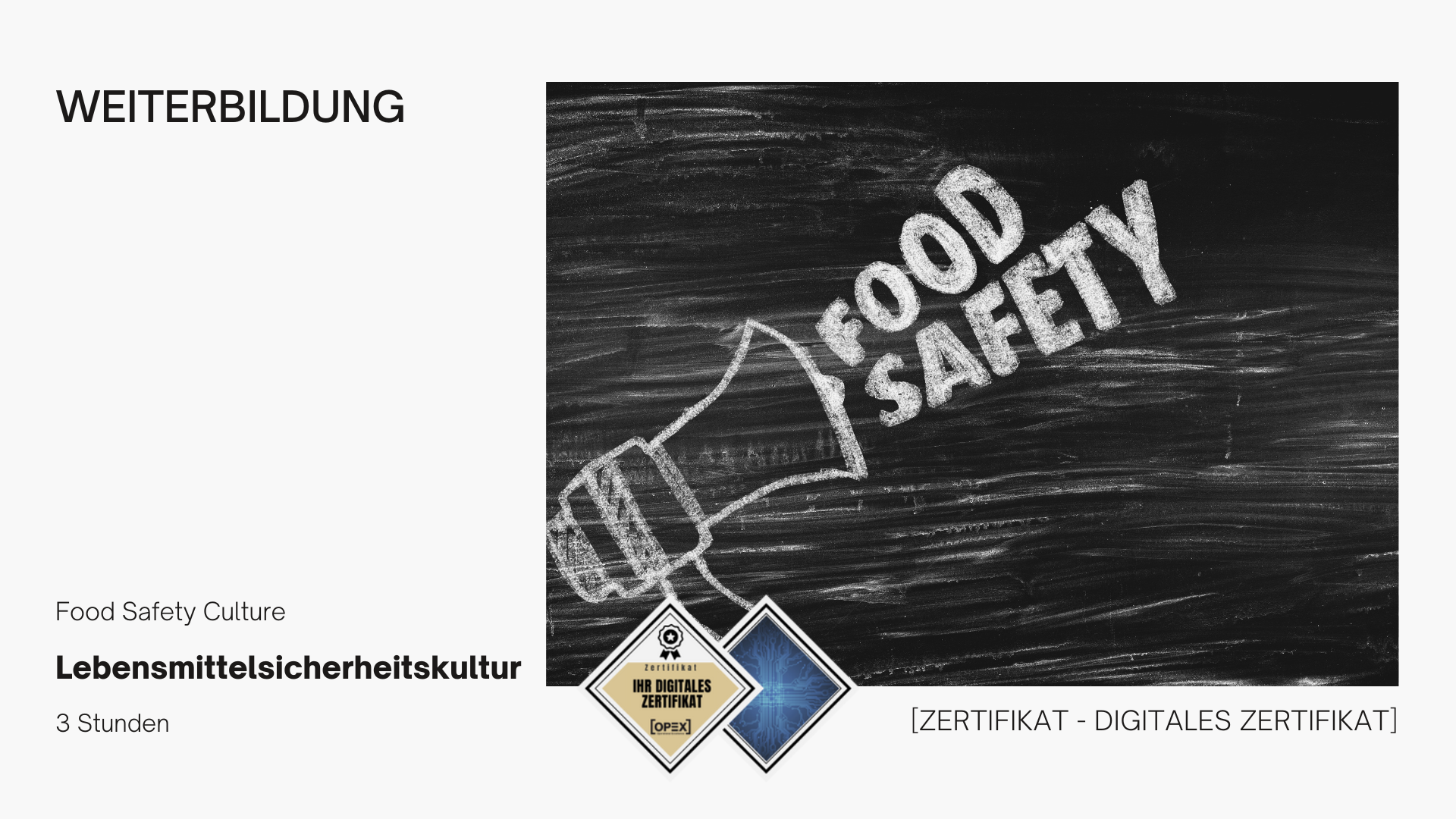 Lebensmittelsicherheitskultur | Food Safety Culture Webinar 1 Lebensmittelsicherheitskultur